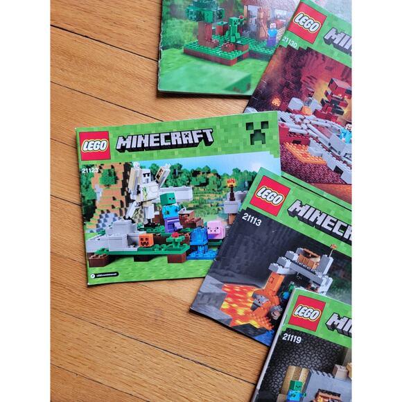 Lego Minecraft 7 Instruction Manuals Only READ - Picture 5 of 5